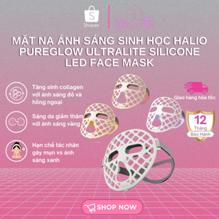 Mặt nạ ánh sáng sinh học Halio PureGlow Ultralite Silicone LED Face Mask - Bảo Hành Chính Hãng 12 Tháng