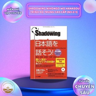 Sách tiếng Nhật - Luyện thi tiếng Nhật Shadowing de hanasou NIhongo (Có kèm File nghe)