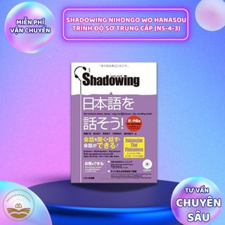 Sách tiếng Nhật - Luyện thi tiếng Nhật Shadowing de hanasou NIhongo (Có kèm File nghe)