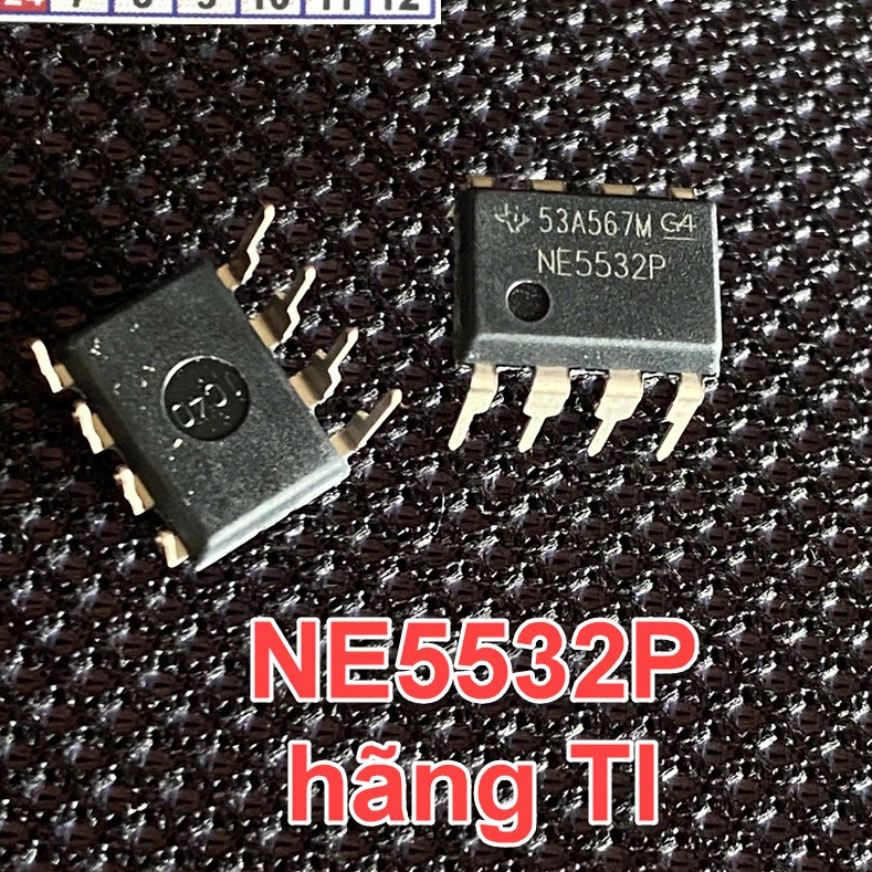 Combo 5 con IC NE5532P linh kiện NE5532 5532 hãng TI chất lượng cao
