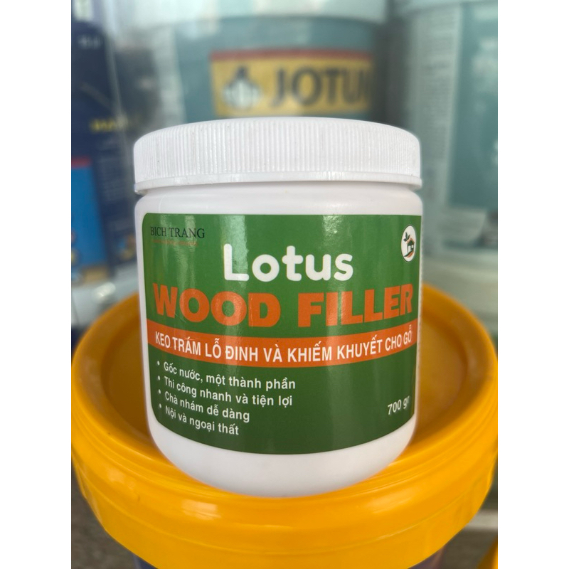 Bột bả gỗ -  Wood Filler -Keo trám lỗ đinh và khuyết tật cho gỗ