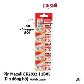  Hàng Xịn - Pin Cmos CR2032 H 3V Maxell Smartkey Xe Máy Xe Hơi Máy Đo Huyết Áp Bo Mạch Cân Điện Tử Đồng Hồ 