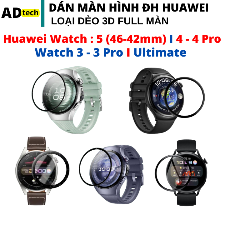 Dán màn hình đồng hồ huawei watch 5 huawei watch 4 4 pro  huawei watch 3 3 pro Huawei Ultimate miếng