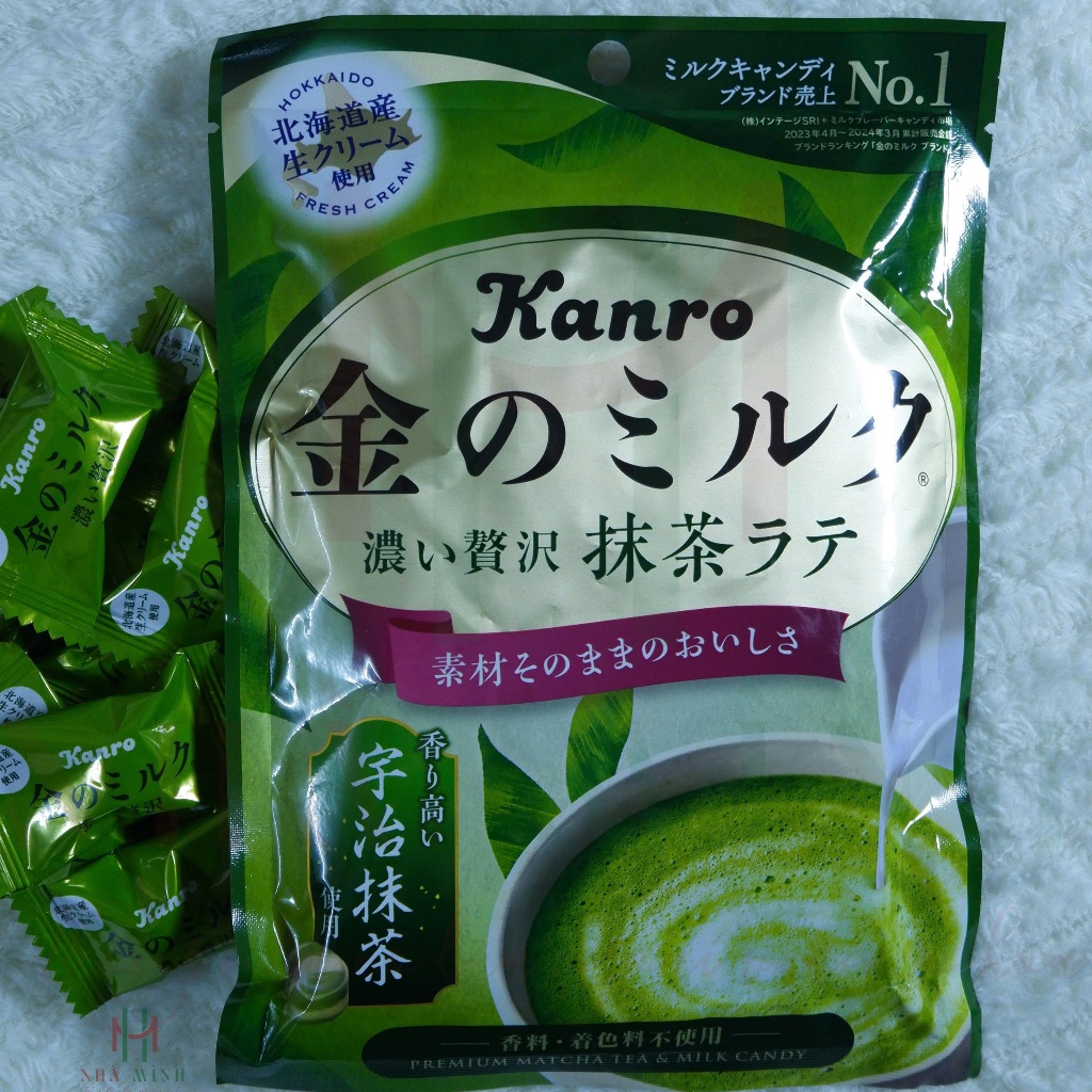 [KANRO] Kẹo sữa vị Matcha latte, Cafe Latte - 80g