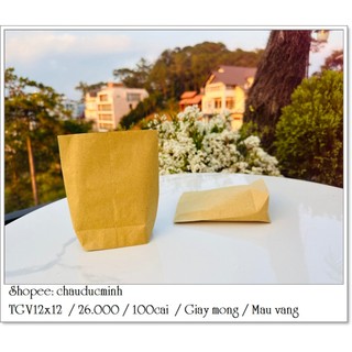 100 cái túi giấy mỏng size 12x12