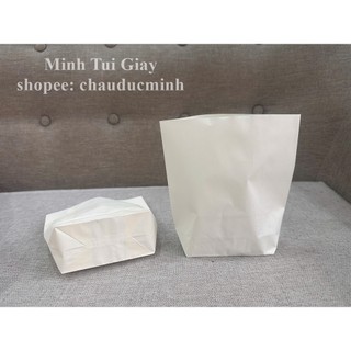 100c túi giấy trắng size 15x17