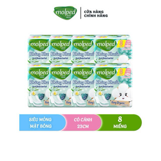  Combo 4 gói băng vệ sinh Molped ban ngày kháng khuẩn 8 miếng 