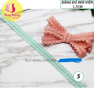 Băng đô ren viền-1.7cm dùng làm nơ, phụ kiện tóc, phụ kiện may mặc