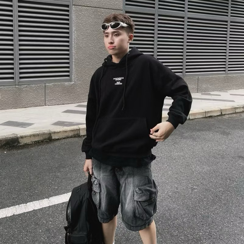 Jaystoree | Quần Shorts Jean túi hộp JUHO WASH màu XANH form Unisex 🖤 Quần ngố denim ống rộng | BigBuy360 - bigbuy360.vn