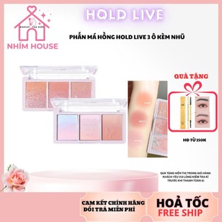  HOLD LIVE Bảng Phấn Má Hồng 3 Ô Secret Garden Blush | NHÍM HOUSE 