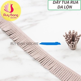 Dây da lộn tua rua chất liệu da lộn không thấm nước,làm phụ kiện tóc, nhụy hoa
