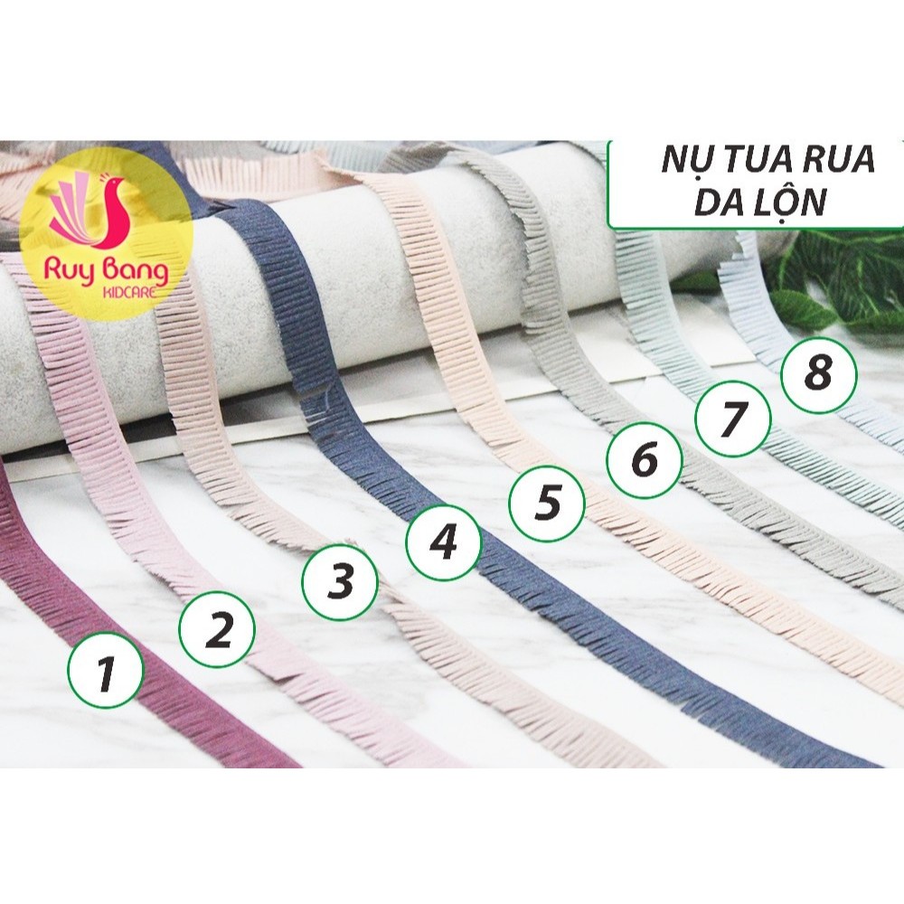 Dây da lộn tua rua chất liệu da lộn không thấm nước,làm phụ kiện tóc, nhụy hoa
