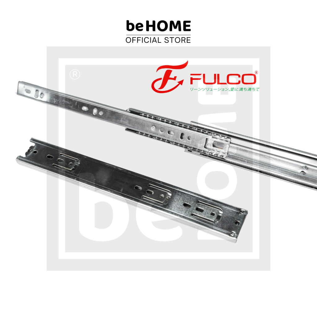 [FK4510 Ray bi giảm chấn] Ray bi 3 tầng ray bi giảm chấn ba tầng cao cấp FULCO bản 4.5mm Công nghệ m