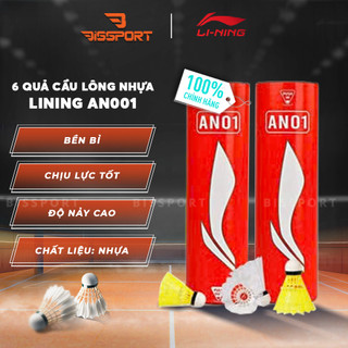 6 Quả Cầu Lông Nhựa Lining AN001 - Hàng Chính Hãng