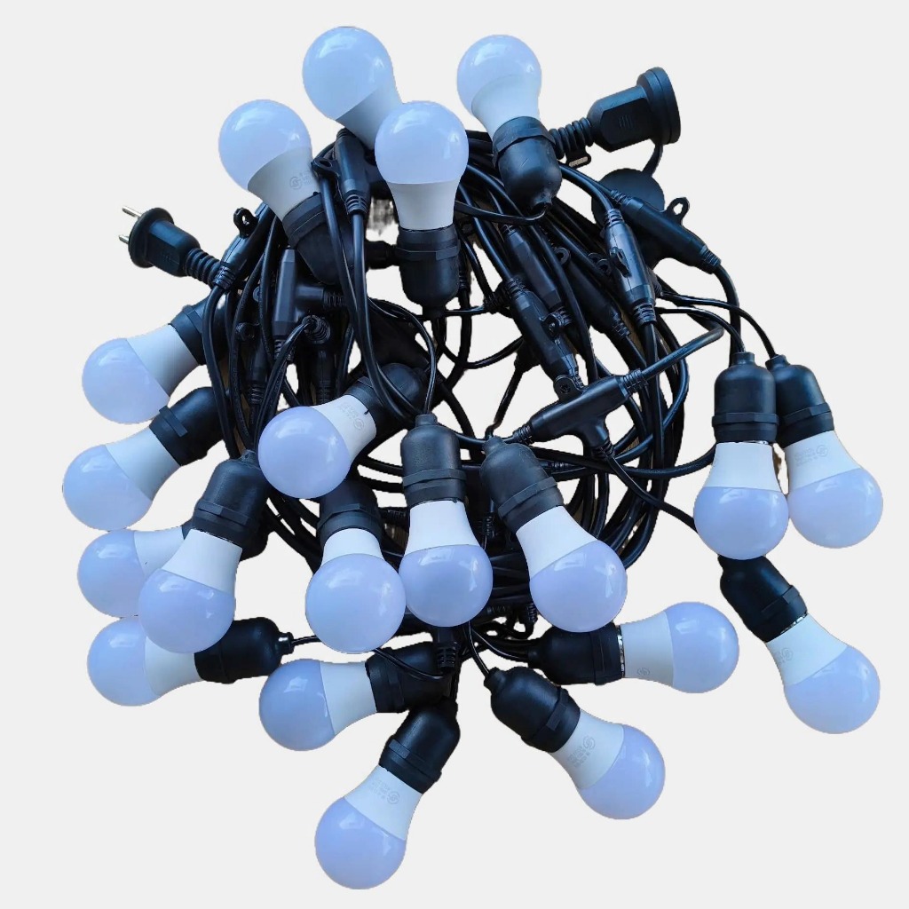 Dây Nhiều Đui Đèn Kín Nước Trang Trí 5m 10 Đui/ 10m 20 Đui SANOMAX