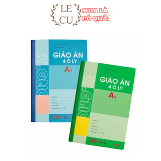  Combo 3 Quyển Sổ giáo án ô ly Klong vở a4 ô li 120  200 trang - giấy dầy đẹp không thấm mực 
