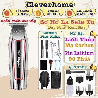  Tăng Đơ Chấn Viền Chính Hãng Kemei KM032 Tông Đơ Cắt Tóc Nam Người Lớn Cho Bé An Toàn 