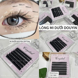  Lông mi dưới Douyin trung hoa sole 3 lớp mềm mịn _ mix size  5-6-7-8  Cong J B LC LB LJ _Lông mi crystal 