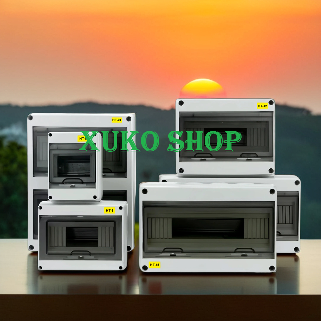 Tủ điện nhựa HT gắn ngoài trời IP65  2way, 3 way, 5 way, 8 way, 12 way