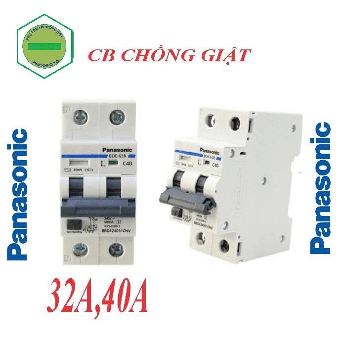 CB chống giật, chống quá tải 32A,40A PANASONIC bảo hành chính hãng