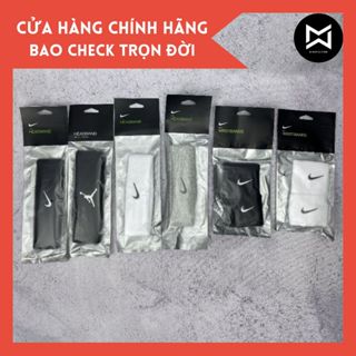 (𝗖𝗵𝗶́𝗻𝗵 𝗵𝗮̃𝗻𝗴) Băng Trán Băng Đô NIKE Headband - Cotton Dày Dặn Co Dãn - Full Seal