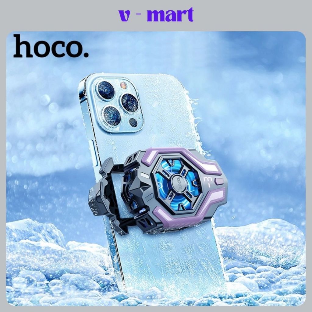 V-Mart Quạt tản nhiệt điện thoại gaming sò lạnh HOCO GM26 chơi PUBG FF ROS