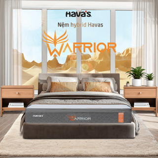 Nệm hybrid Havas Warrior 25cm, Sự kết hợp Lò Xo Túi và Foam HD AIRTEXFOAMTM, Đệm, Nệm Cứng