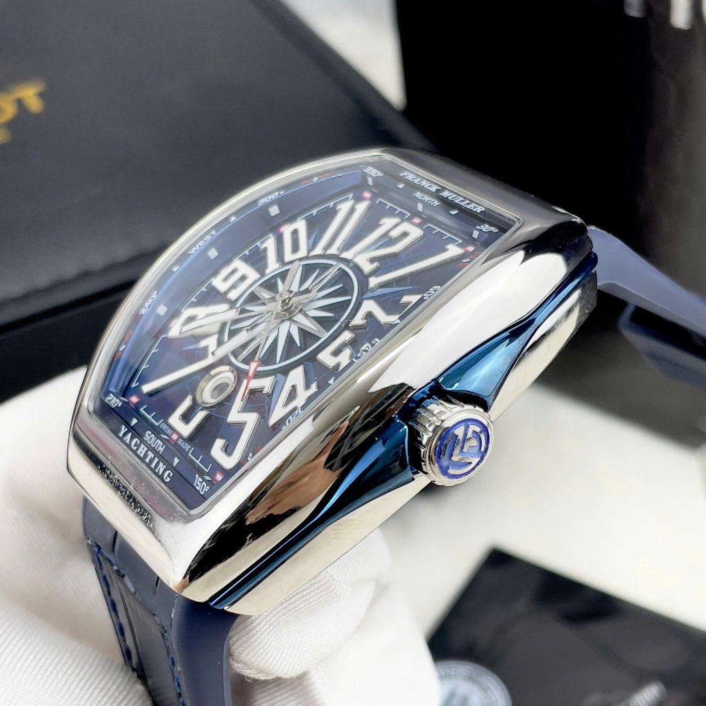 [Fullbox] Đồng Hồ Franck Muller V45 Xanh Dương Siêu Hót - Bảo Hành 3 Năm