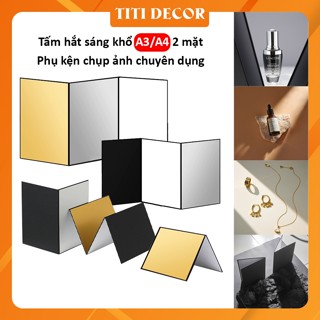 Tấm Hắt Sáng A3, A4 Phụ Kiện Chụp Ảnh Sản Phẩm, Hắt Sáng Mini, Tấm Phản Quang Chụp Ảnh - TiTi Decor