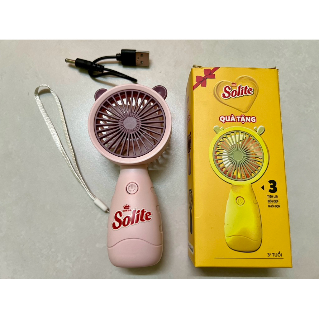 Quạt sạc USB cầm tay Solite