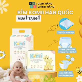 [MUA 1 TẶNG 1] Tã/Bỉm Quần, Dán KOMII Hàn Quốc (Bịch To Tặng Bịch Mini) Siêu Thấm Hút, Ngừa Hăm,Tinh Chất Tảo Biển