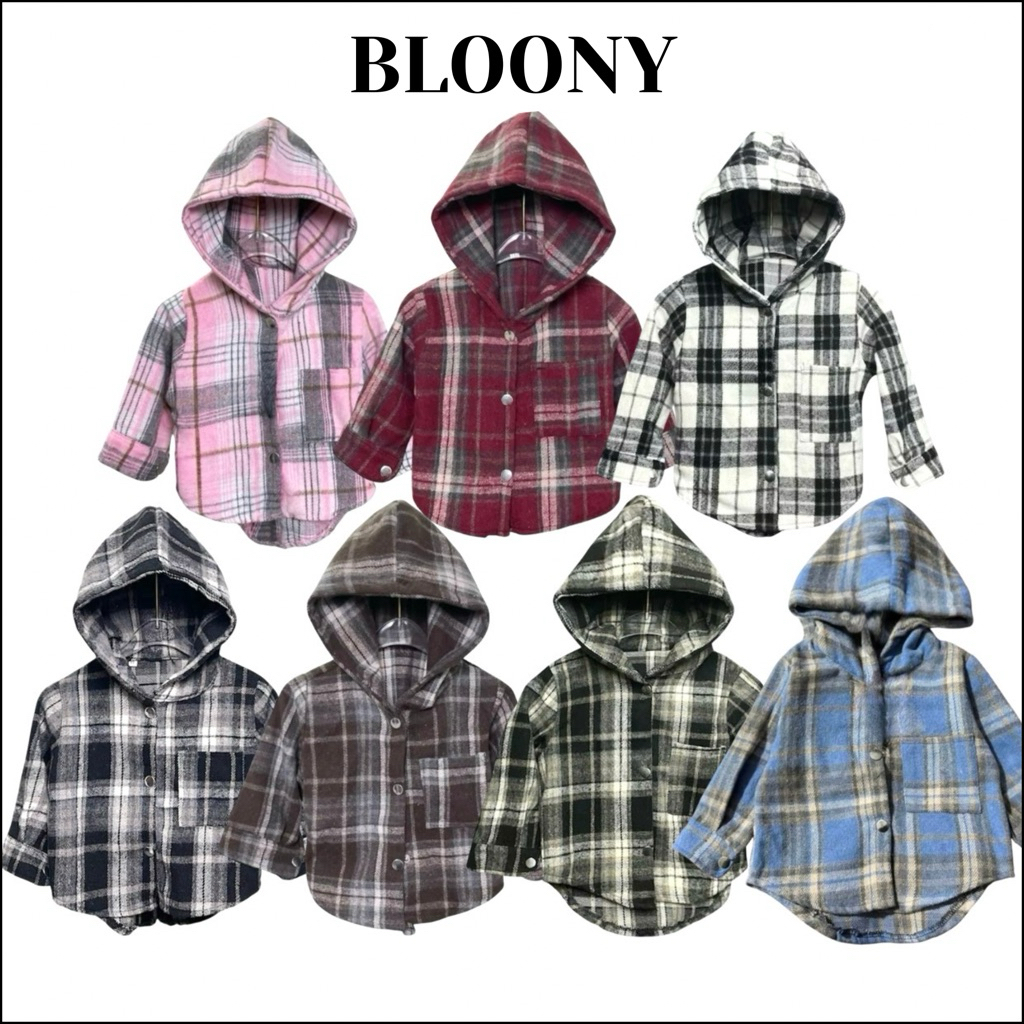 Áo Khoác Nỉ Dạ Có Mũ Cho Bé,Phong Cách Hàn Quốc.Hoạ Tiết Caro Trẻ Trung Chống Nắng Cực Tốt