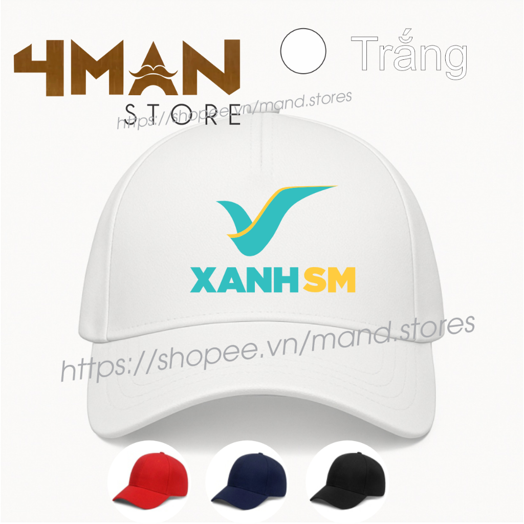 Nón Kết Xanh SM - Nón lưỡi trai Xanh SM - Nón Kaki Cotton cao cấp - Khóa bền chắc - 4Man Store