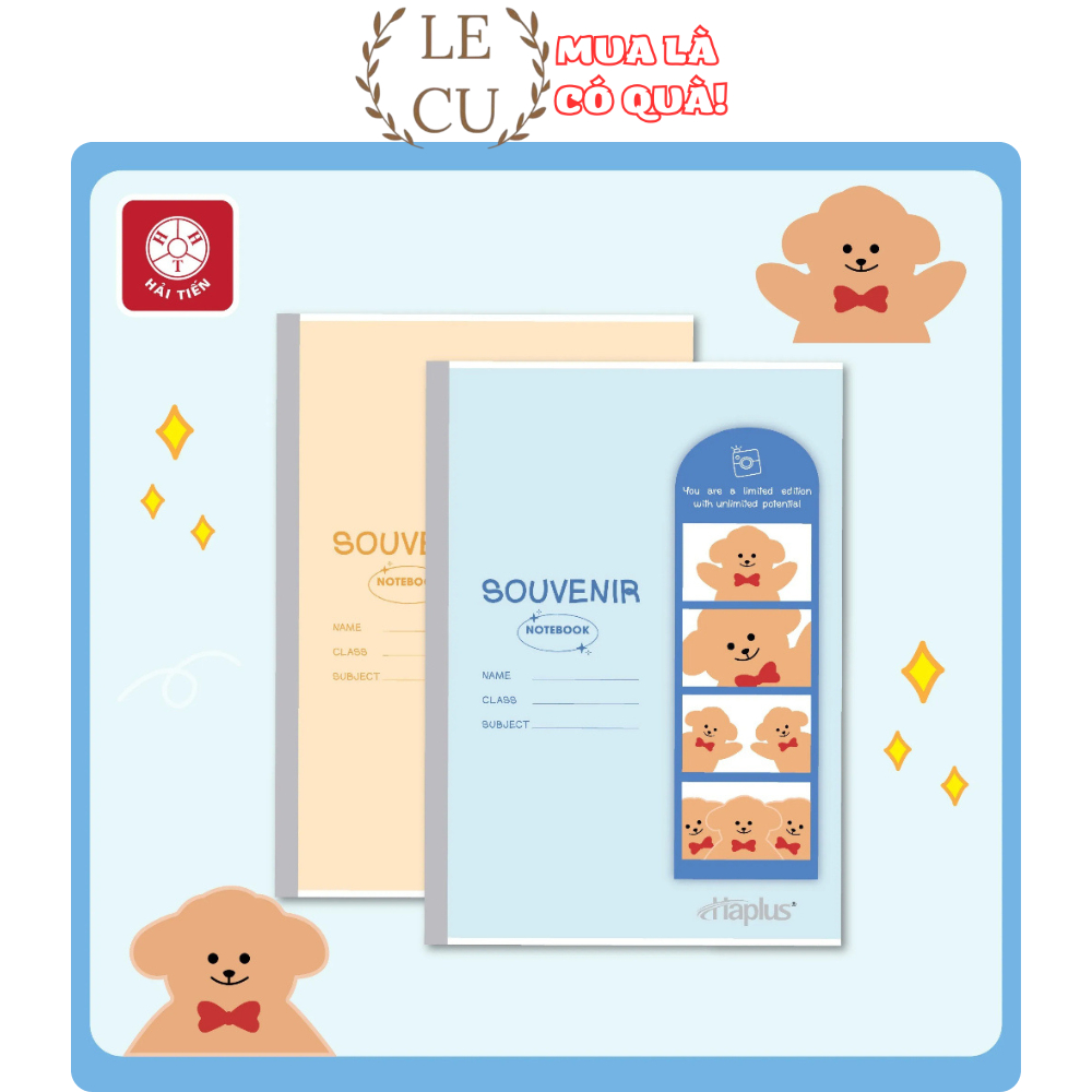 [Lốc 10 cuốn] Vở kẻ ngang 72 trang - 300 trang Hải Tiến Sáng tạo / Haplus Souvenir