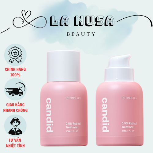 Tinh Chất Retinol Candid Chống Lão Hóa, Nhăn Candid 0.5% Retinol/ 1% Retinol Treatment 30ml