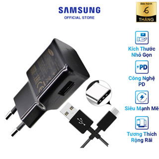 Bộ sạc nhanh samsung USB Type C 15W, Cáp sạc Type C và Củ sạc nhanh dùng cho điện thoại ss - bh 6th