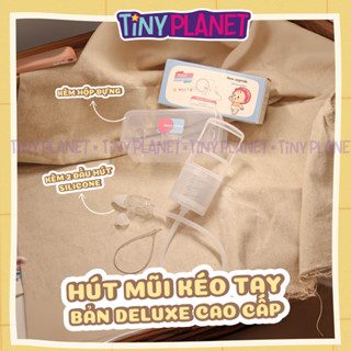 [Bản Deluxe] Dụng cụ hút mũi kéo tay cho bé, lực hút khỏe, đầu hút silicone, kèm hộp đựng