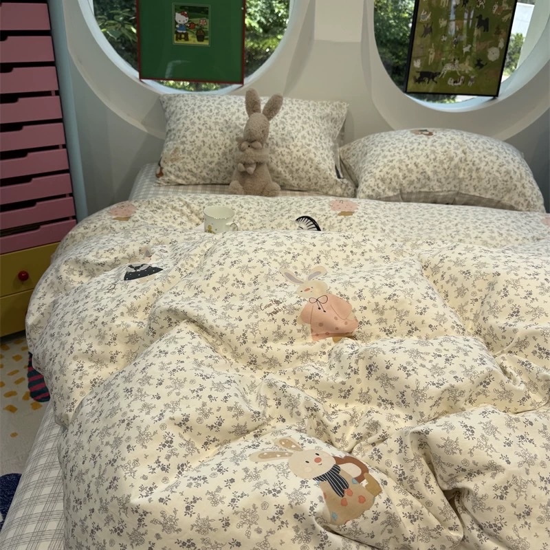 Sét Ga Gối kèm Vỏ Chăn EverDream 43 hàng nhập khẩu, 100% cotton living cao cấp, đủ mọi kích thước