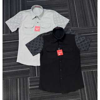 Áo sơ mi nam tay ngắn chất vải đũi thoáng mát phối loang màu cao cấp mẫu-AXSTORE