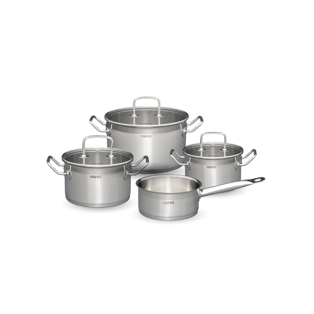 Bộ nồi cao cấp inox Carez CPC656SI-04 TRƯNG BÀY