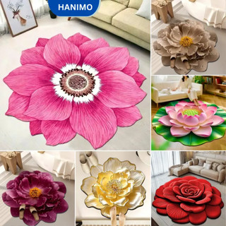  Thảm trải phòng khách chân giường thảm trải phòng ngủ 1m hình hoa sen - HANIMO HA03 
