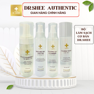  Bộ làm sạch da Drshee với Sữa rửa mặt Dầu tẩy trang Tẩy da chết Toner Detox Drshee 