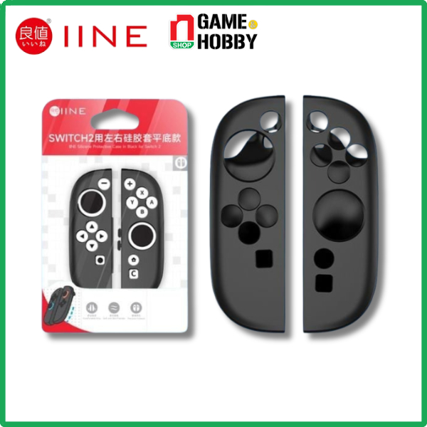 CASE SILICONE LƯNG GRIP CHO JOY-CON NINTENDO SWITCH 2 - BLACK IINE L1086 CHÍNH HÃNG IINE