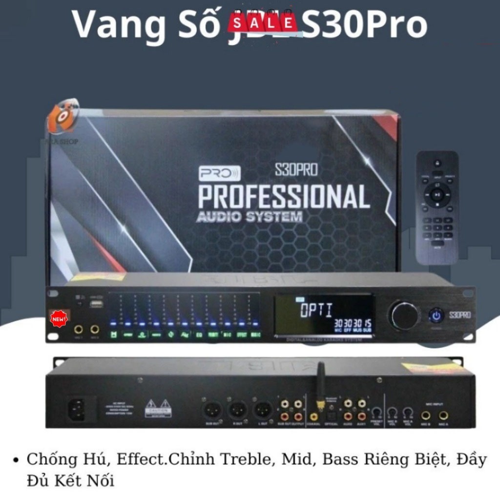 Vang Cơ lai số   S30 Pro Mới 2024, Chống Hú, Echo, Effect Mượt Mà, Karaoke Nghe Nhạc Chuyên Nghiệp
