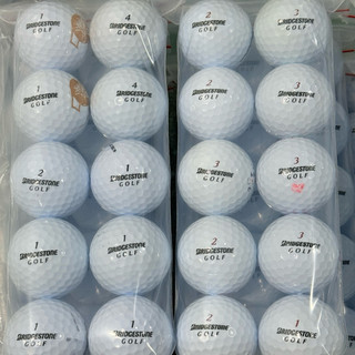 Túi 10 quả bóng Golf Bridgestone màu trắng độ mới 90-99%