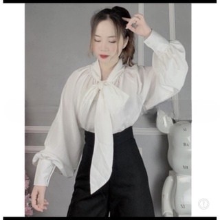 Áo Kiểu Voan Cột Nơ To💋