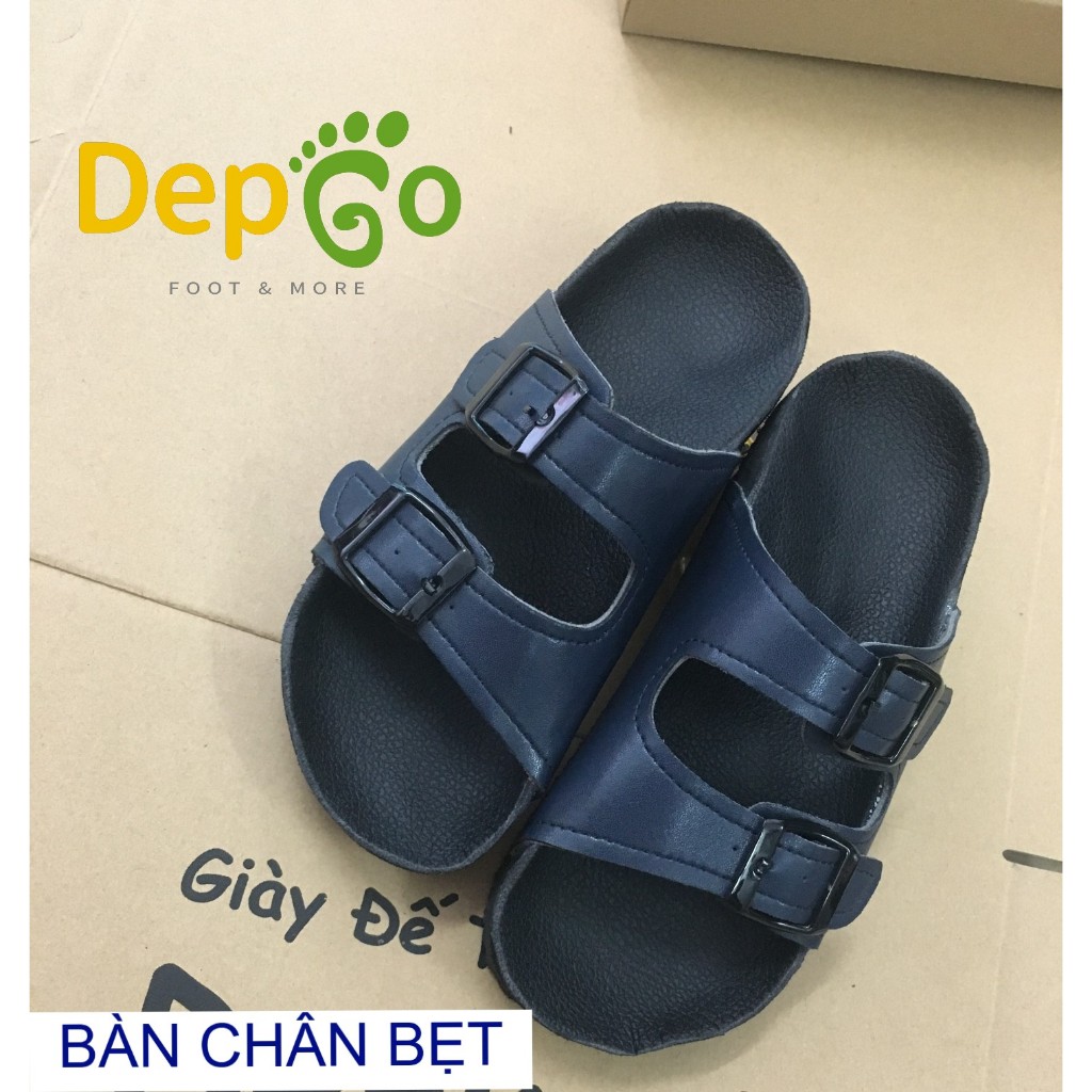 Dép 2 khoá- Hỗ trợ Bàn Chân Bẹt (Navy Đậm)
