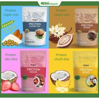  Bột protein hỗn hợp hạt hữu cơ  Organic Protein Super Mix  - Dragon Superfoods - 500g 