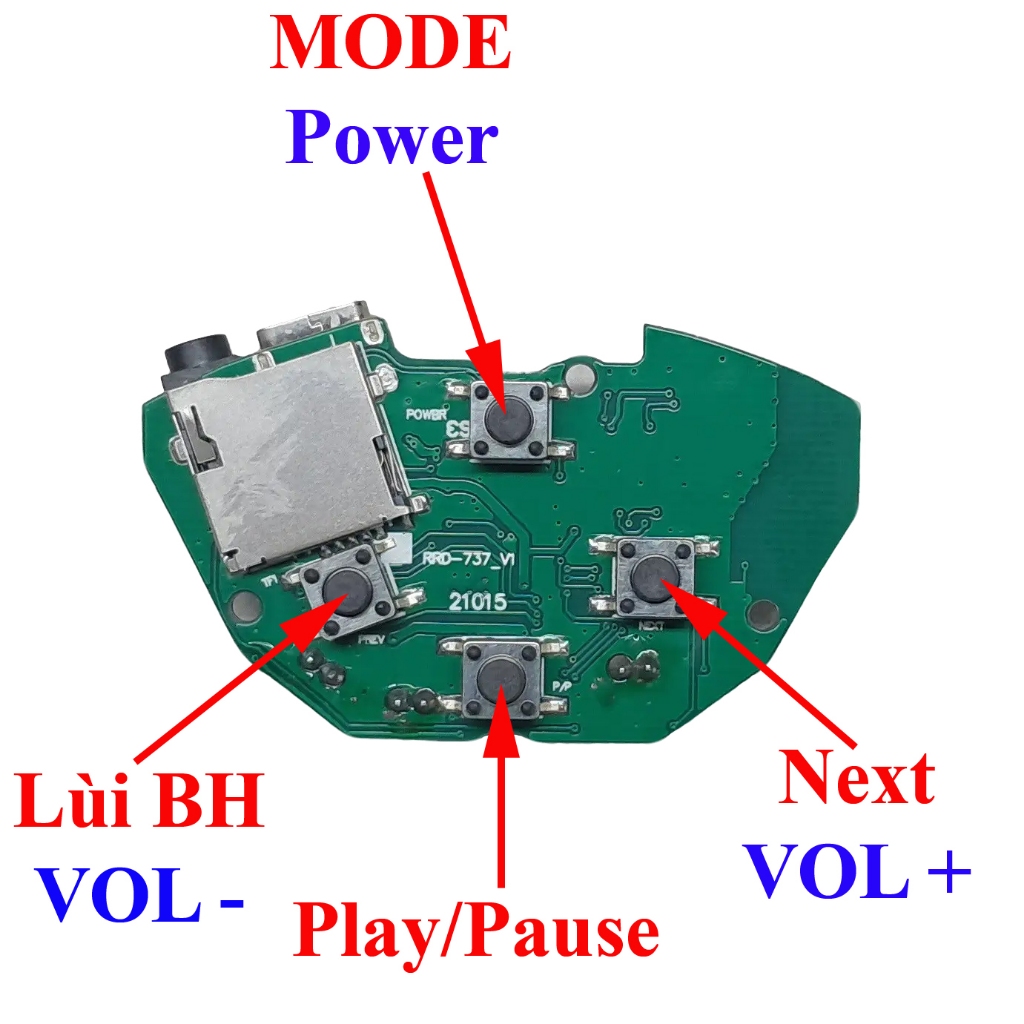 Mạch Loa Bluetooth 5.4 5W X 2 STEREO Có TWS Tiếng Việt (Kèm Dây)