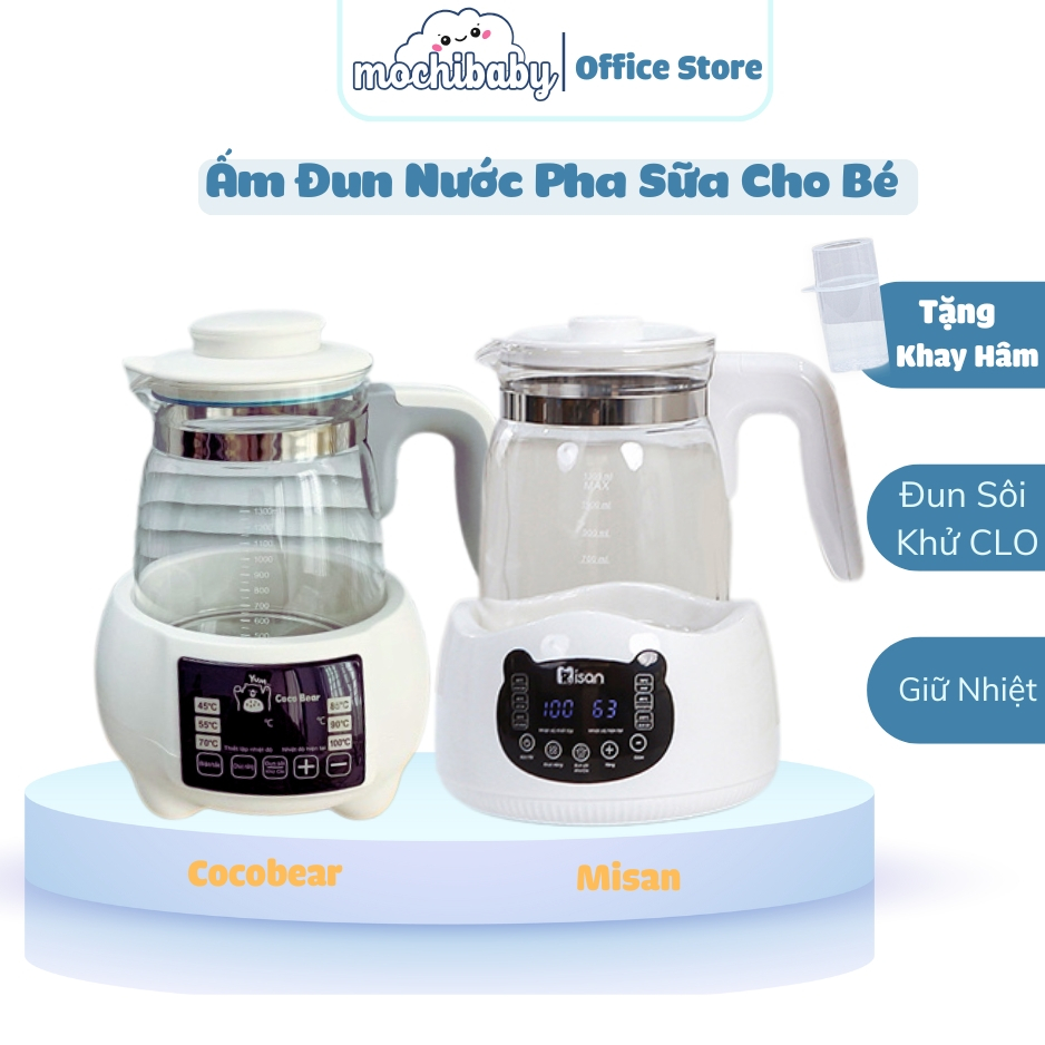 Ấm Đun Nước Pha Sữa Hâm Sữa Cocobear ,Bình Đun Nước Pha Sữa Misan Tiện Lợi Cho Bé